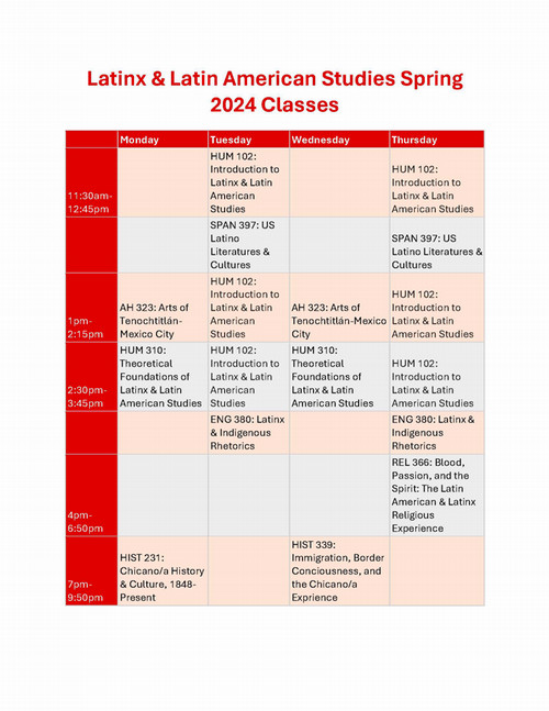 spring 2024 classes